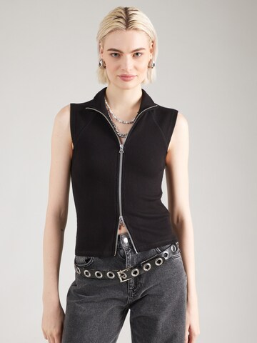 Gilet 'Ila' WEEKDAY en noir : devant