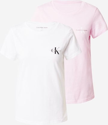 Calvin Klein Jeans Tričko – pink: přední strana