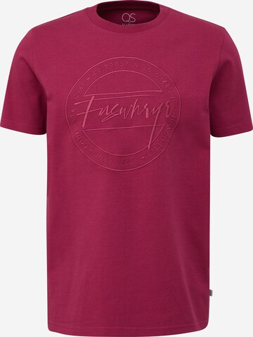 T-Shirt QS en rose : devant