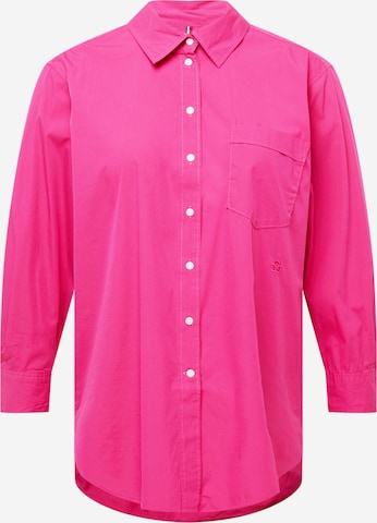 Tommy Hilfiger Curve Blouse in Pink: front