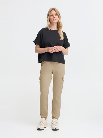 Tapered Pantaloni cargo 'Henni' di Oxmo in beige