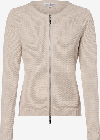 Marie Lund Knit Cardigan in Beige: front