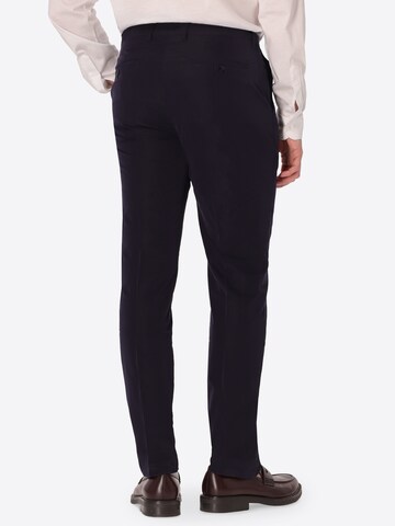 Distretto12 - regular Pantalón de pinzas ' AREZZO' en azul