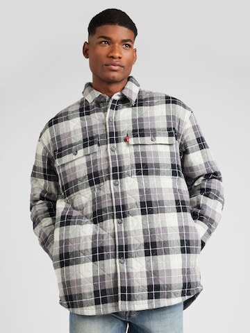LEVI'S ® Prehodna jakna 'Bernal Heights Overshirt' | bela barva: sprednja stran