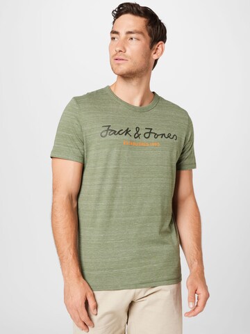 JACK & JONES Shirt 'Berg' in Groen: voorkant