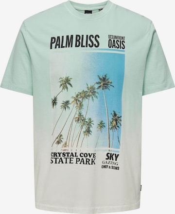 Only & Sons Bluser & t-shirts 'KELLAN' i grøn: forside