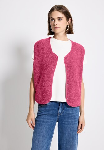 Street One Studio Vest in Pink: front