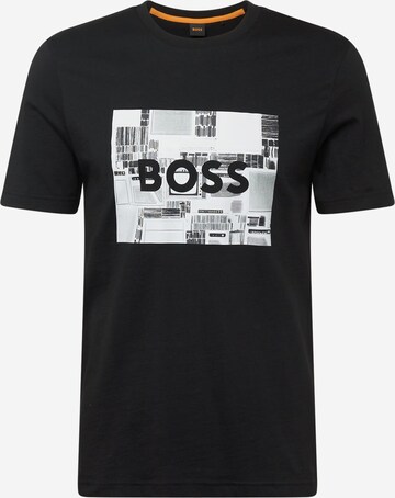 T-Shirt BOSS en noir : devant