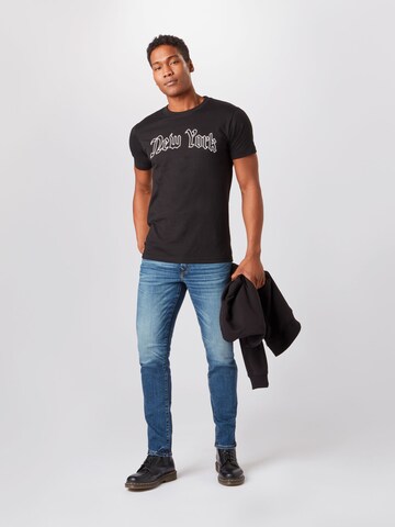 T-Shirt 'New York' Mister Tee en noir