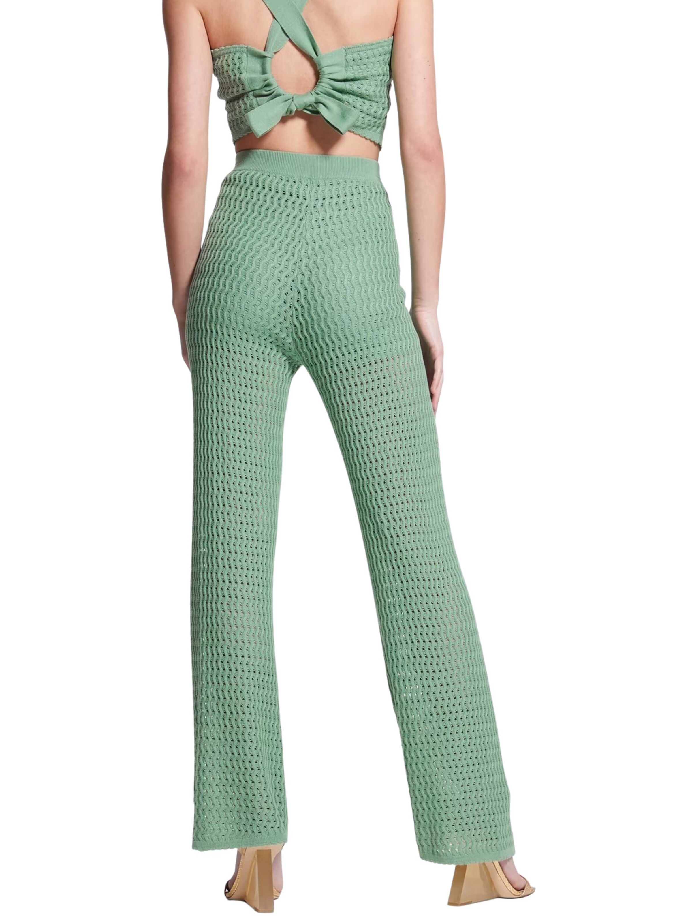 Wide leg Pantaloni 'Yasmina' di GUESS in verde
