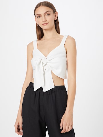 Top di Abercrombie & Fitch in bianco: frontale