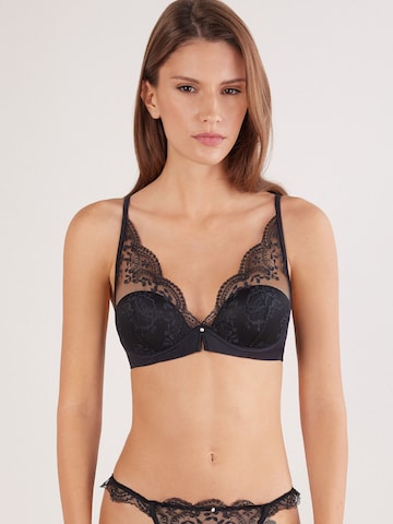 INTIMISSIMI Balconette BH 'MONICA LA VIE EN ROSE' in Schwarz: Vorderseite