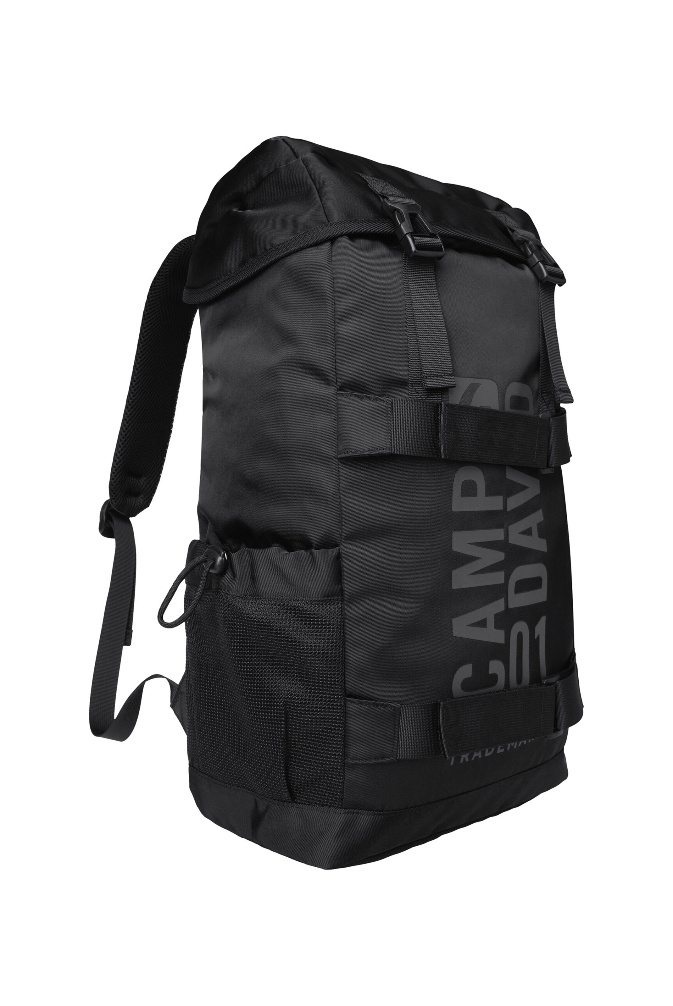 CAMP DAVID Rucksack mit Logo Design in Schwarz