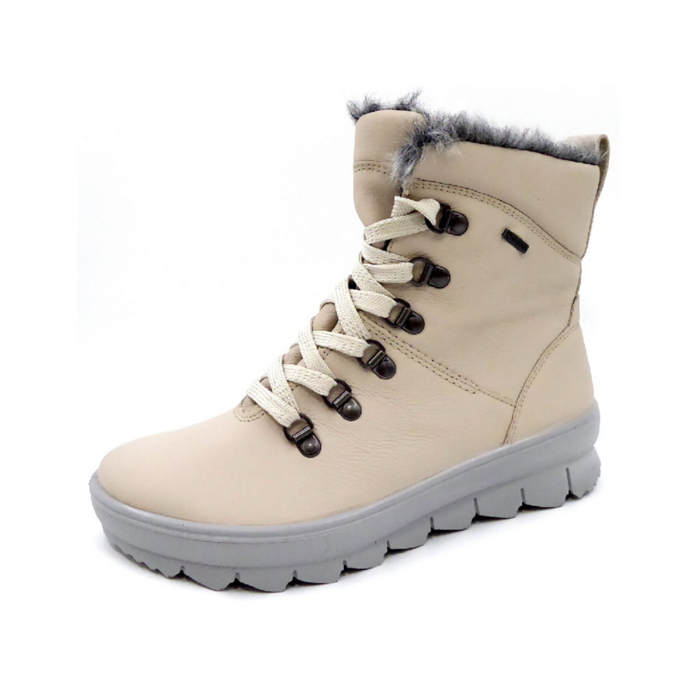 Legero Lace-up bootie 'Novara' in Beige: front