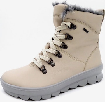 SUPERFIT Schnürstiefel in Beige: predná strana