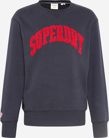 Superdry Collegepaita värissä sininen: edessä