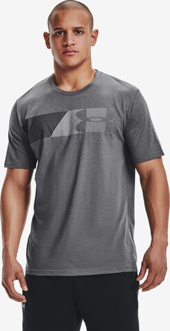 UNDER ARMOUR Funktionsshirt 'Fast Left Chest 2.0' in Grau: predná strana