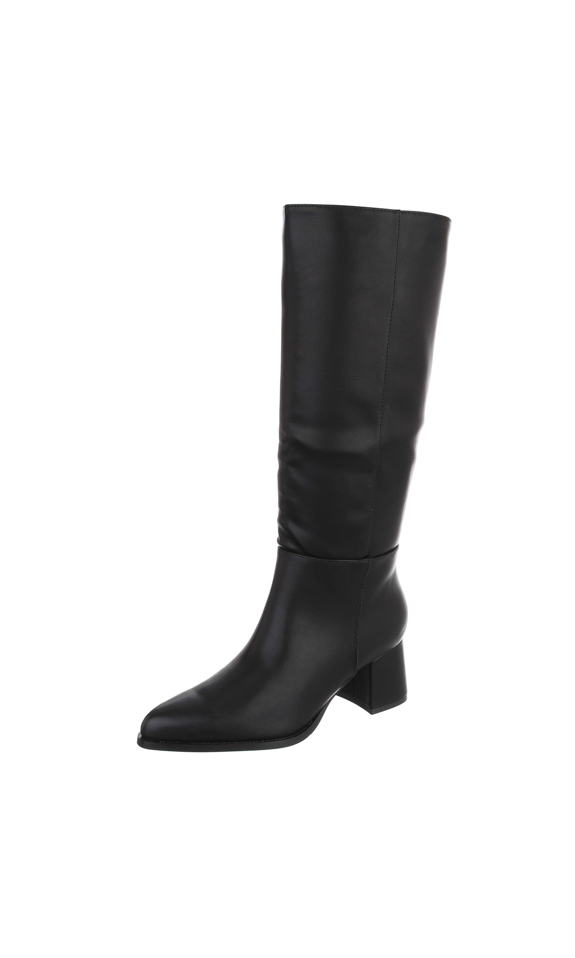 Ital-Design Boots in Black: front
