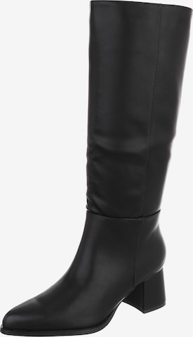Ital-Design Boots in Black: front