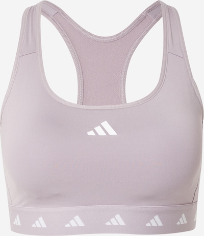 ADIDAS PERFORMANCE Sports bra 'Powerreact Training Medium-support Techfit' in Pastel purple / White, Item view