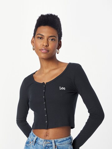 Cardigan Lee en noir : devant