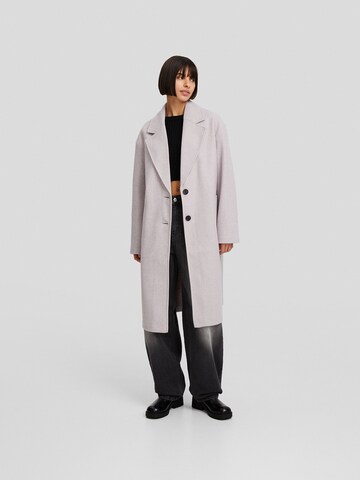 Bershka Between-Seasons Coat in Purple