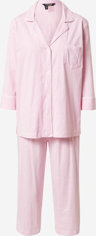 Lauren Ralph Lauren Pyjama in Roze: voorkant