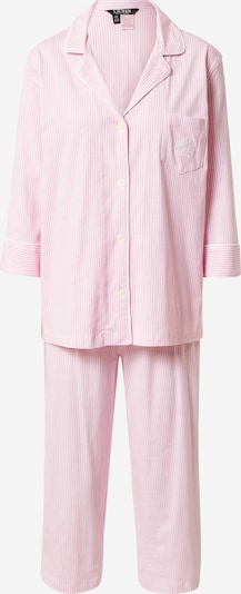 Pigiama Lauren Ralph Lauren di colore rosa chiaro / bianco, Visualizzazione prodotti
