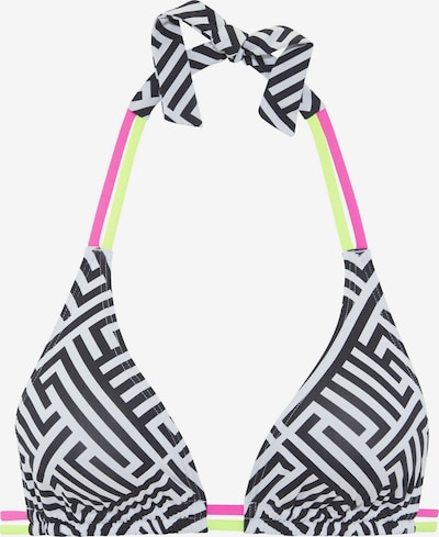 BUFFALO Bikinitoppi värissä neonvihreä / vaaleanpunainen / musta / valkoinen, Tuotenäkymä