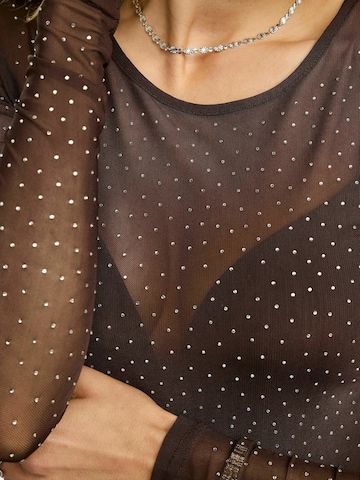 Haut ' MESH ' Liberte Essentiel en marron