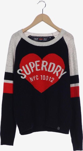 Superdry Sweater & Cardigan in M in Blue: front