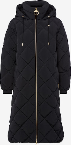 Barbour Mantel 'Kirkton' in Schwarz: Vorderseite