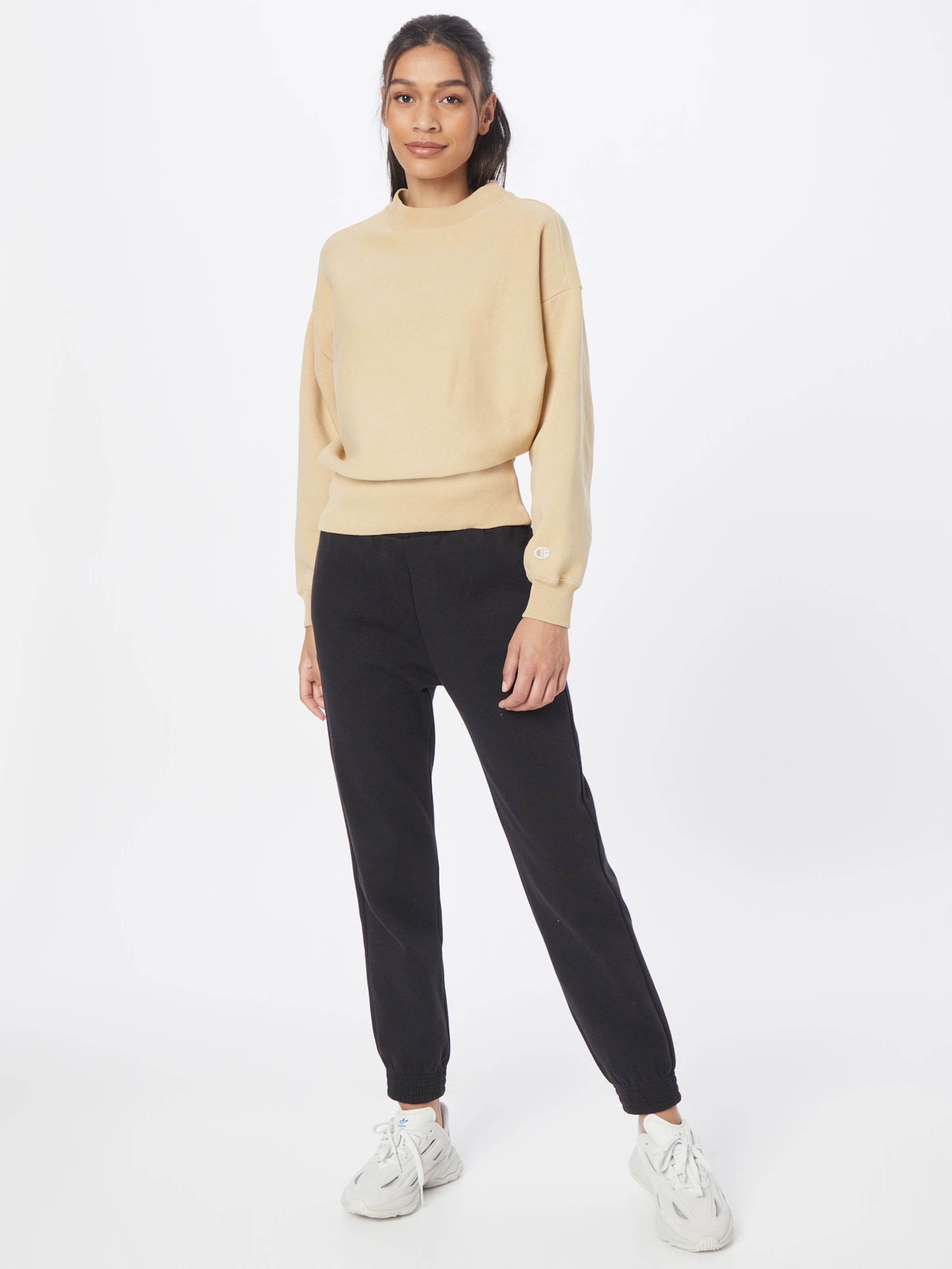 Champion Reverse Weave Felpa in Marrone Chiaro ABOUT YOU