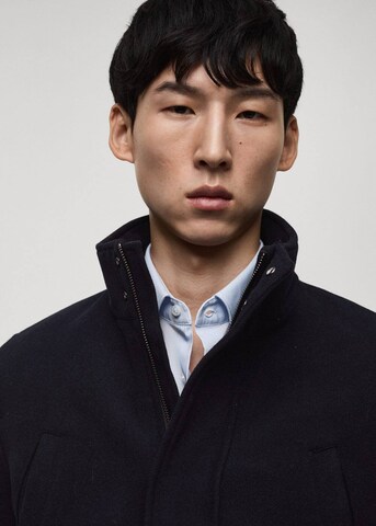 MANGO MAN Mantel 'Ray' in Blau