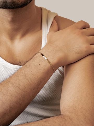 Hey Happiness Armband 'Bar Cable' in Goud