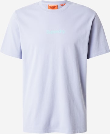 T-Shirt Superdry en violet : devant