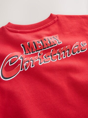Next Sweatshirt 'Christmas' in Rot