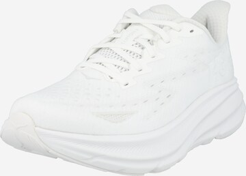 Chaussure de course 'Clifton 9' Hoka One One en blanc : devant