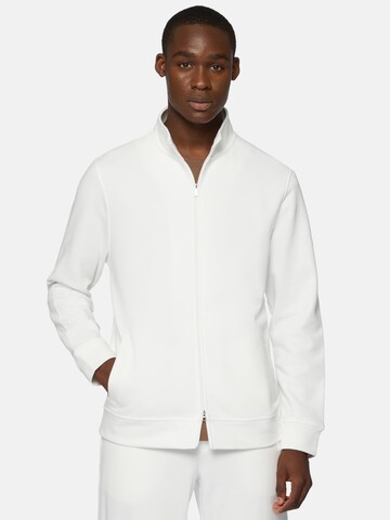 Boggi Milano Sweat jacket in White: front