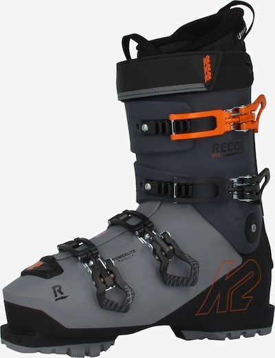 K2 Skischuhe 'RECON 100 MV Gripwalk' in grau / basaltgrau / dunkelorange / schwarz, Produktansicht