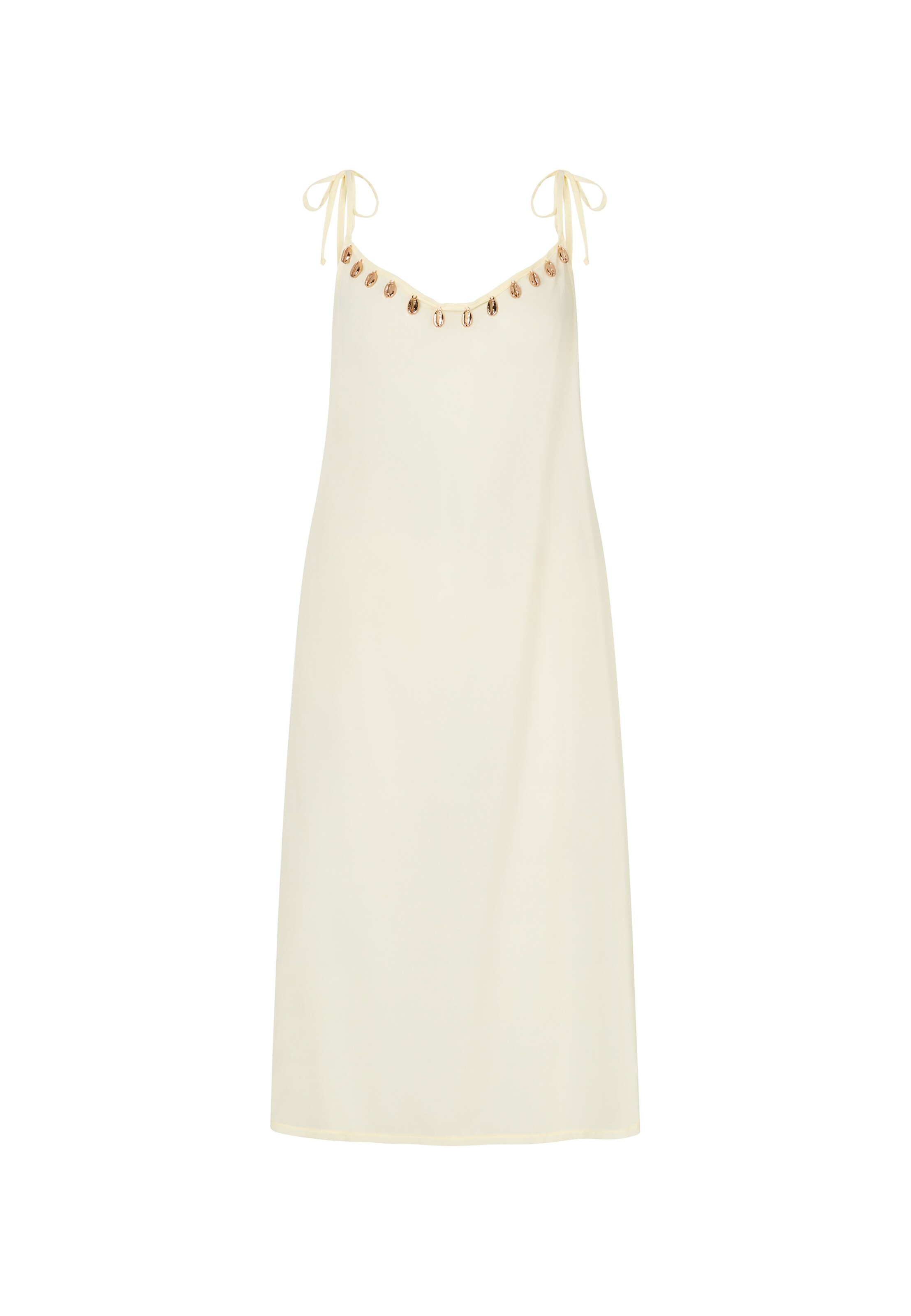 Moda Minx Sommerkleid in Beige: Vorderseite