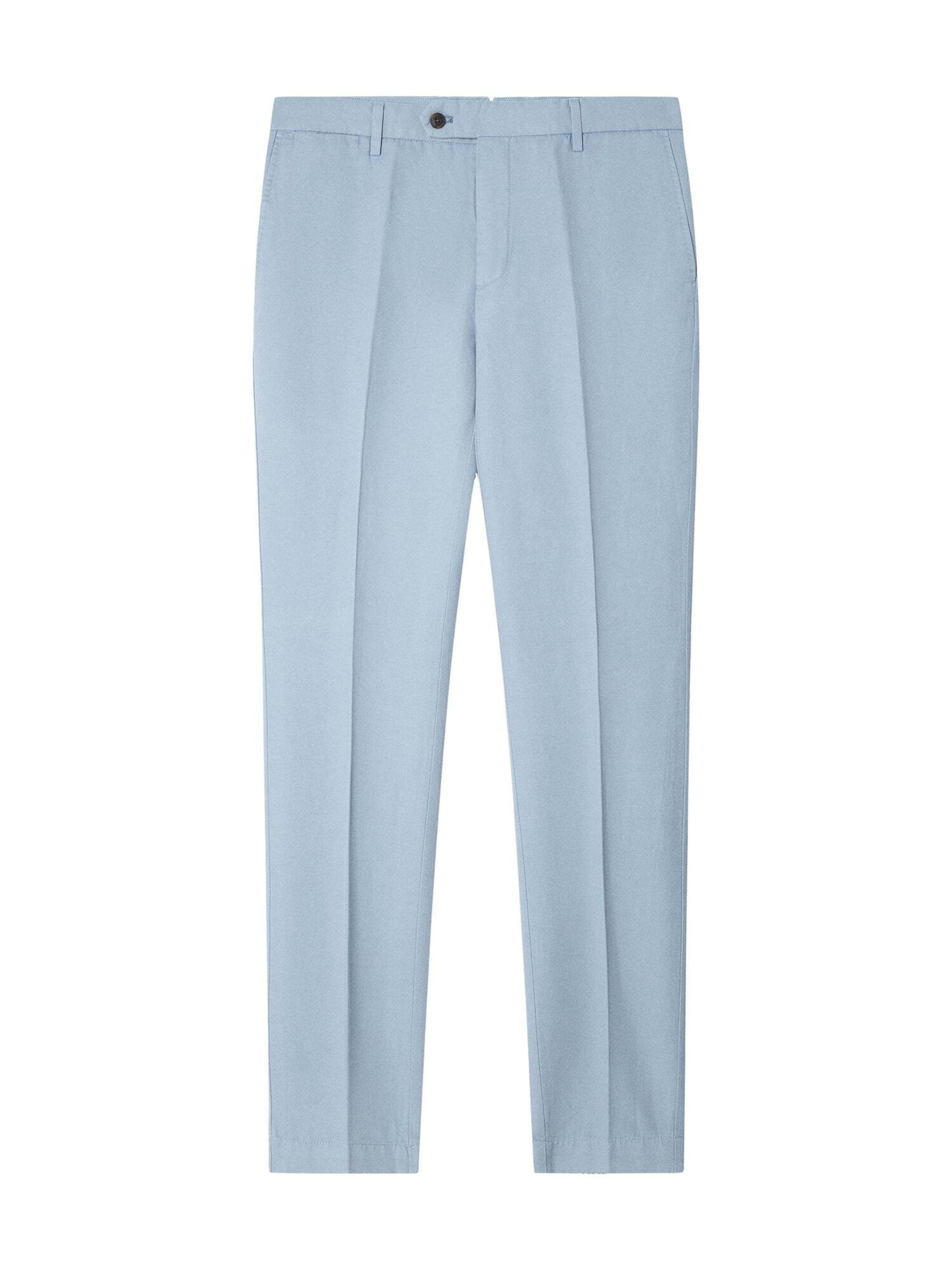 Coupe slim Pantalon chino Hackett London en bleu : devant