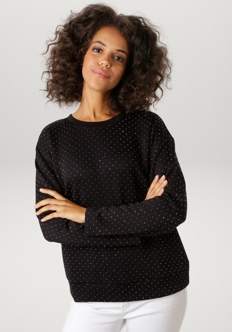 Aniston CASUAL Sweatshirt in Black: front