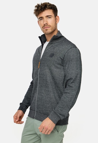 INDICODE JEANS Sweat jacket ' Yanic ' in Black