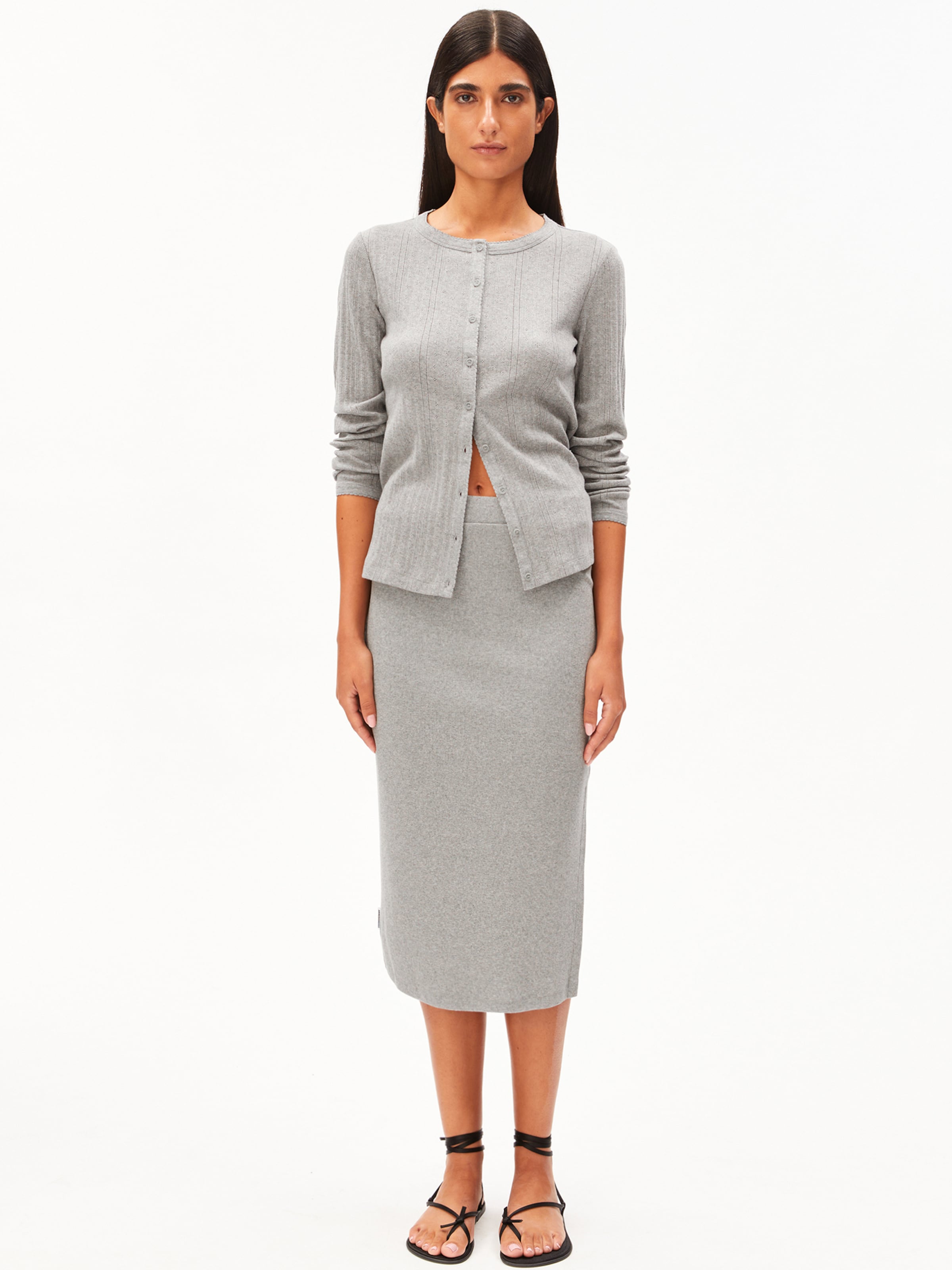 ARMEDANGELS Skirt in Grey: front