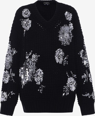 Pull-over faina en noir : devant