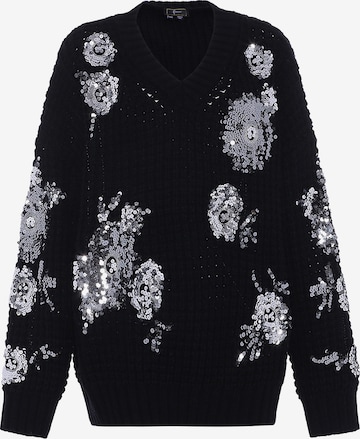 Pull-over faina en noir : devant