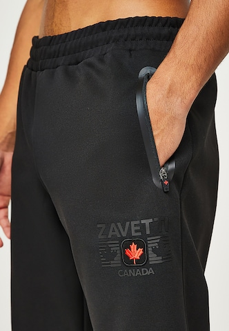 Effilé Pantalon 'Cirico' Zavetti Canada en noir