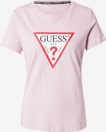 GUESS - Camisa em roxo: frente