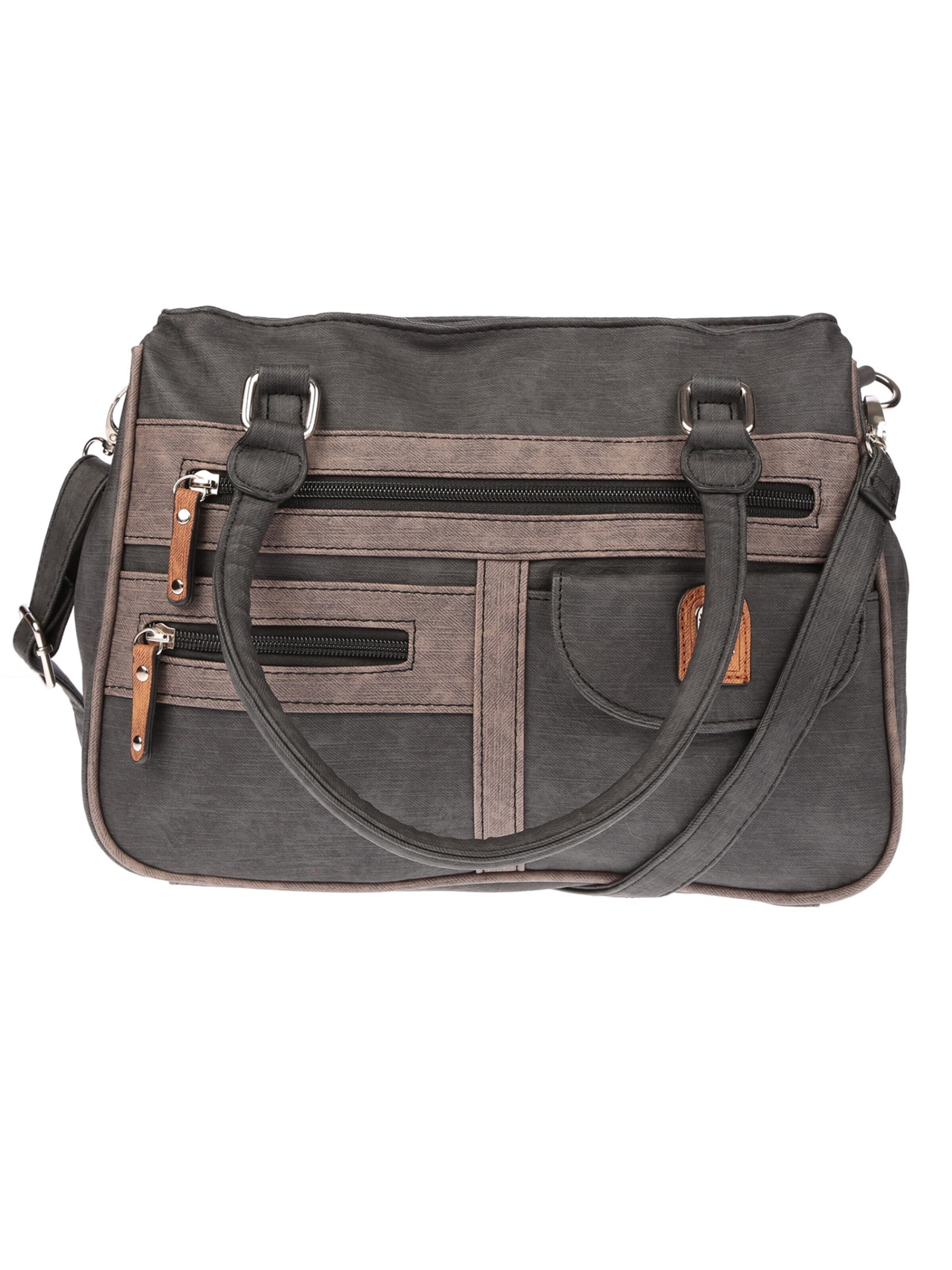 Christian Wippermann Handtasche 'Große Damen Tasche Umhängetasche Schultertasche'‌‌‌‌‌‌‌‌‌‌ in Grau